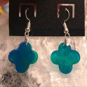 Homemade resin earrings